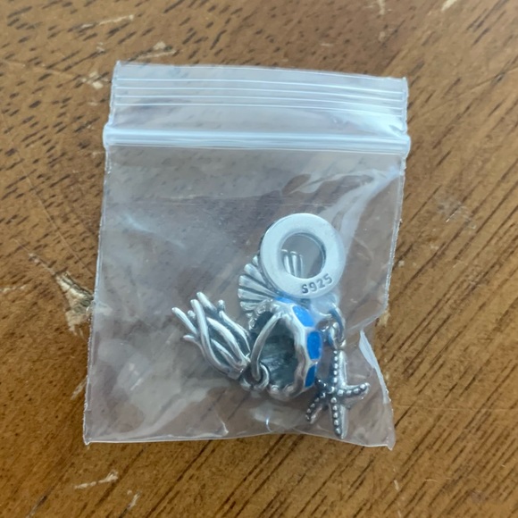 NWOT Glow in the Dark Lucky Jellyfish Dangle Charm 925 Sterling Silver Charm - Picture 5 of 10